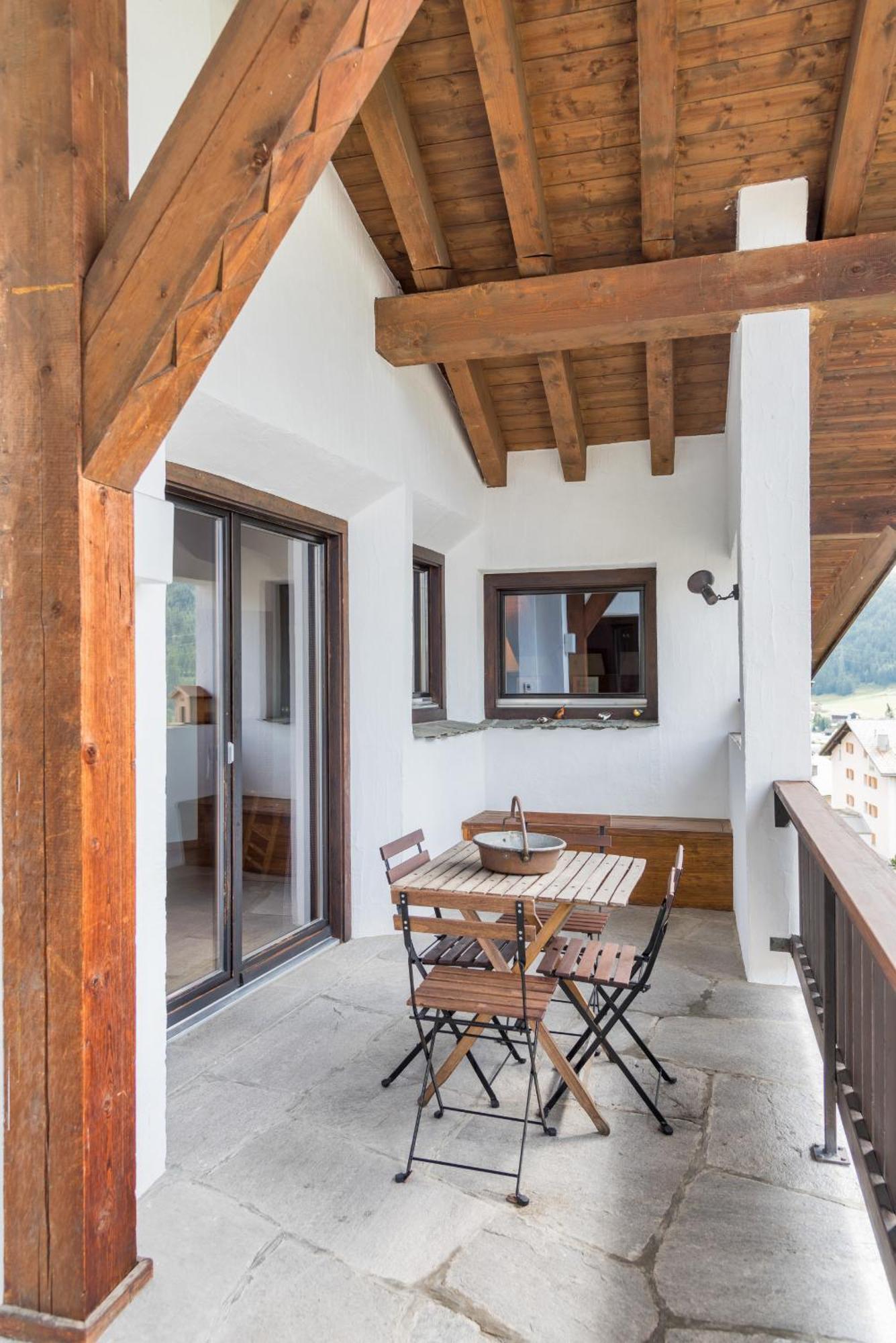 Ferienwohnung Chesa Seja - Zuoz Exterior foto